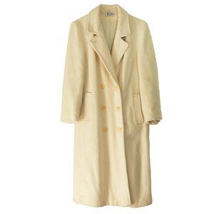 Forcaster Ivory Wool Over Coat Mod Cream White Vintage 70s Union Winter Jacket